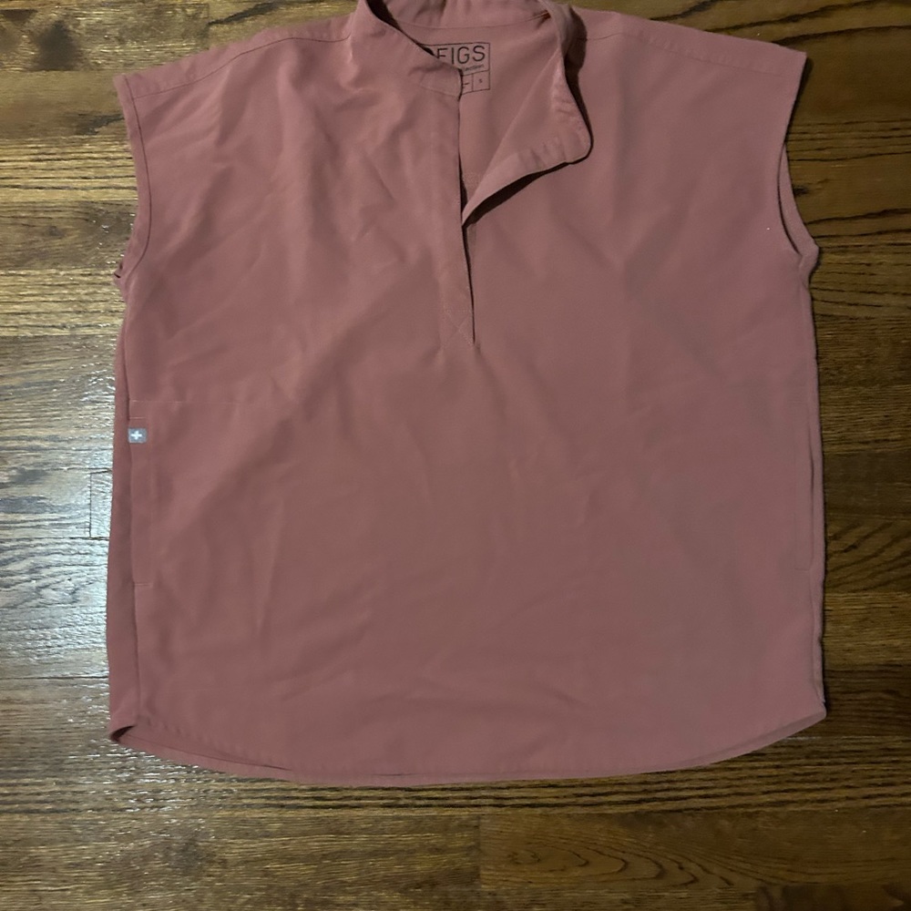 Rafaela Oversized Scrub Top - Mauve (S)